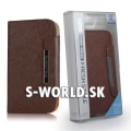 Kožený obal Samsung Galaxy S4 - Fresh Wallet hnedá