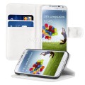 Kožený obal Samsung Galaxy S4 - Wallet TM biela