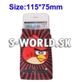 Ponožkový obal iPod Touch 4G - Angry Birds červeno-čierna
