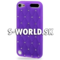 Silikónový obal iPod Touch 5 - Diamond Bling fialová