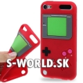 Silikónový obal iPod Touch 5 - Game Boy červená