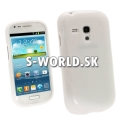Silikónový obal Samsung Galaxy S3 Mini - Glossy biela