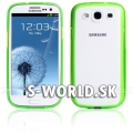 Zadný kryt Samsung Galaxy S3 - Frame zelená