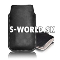 Kožený obal iPhone 4 - Slim Deluxe čierna