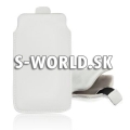 Kožený obal iPhone 5 - Slim Deluxe Pull Up biela