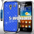 Zadný kryt Samsung Galaxy Ace 2 - Chrome Diamant tmavo-modrá