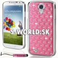 Zadný kryt Samsung Galaxy S4 - Chrome Diamant svetlo-ružová