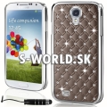Zadný kryt Samsung Galaxy S4 - Chrome Diamant hnedá