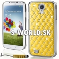 Zadný kryt Samsung Galaxy S4 - Chrome Diamant žltá