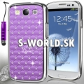 Zadný kryt Samsung Galaxy S3 - Chrome Diamant svetlo-fialová