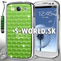 Zadný kryt Samsung Galaxy S3 - Chrome Diamant tmavo-zelená
