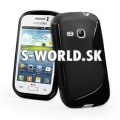 Silikónový obal Samsung Galaxy Young - TPU čierna
