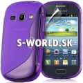 Silikónový obal Samsung Galaxy Fame - TPU fialová