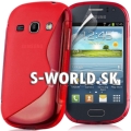 Silikónový obal Samsung Galaxy Fame - TPU červená