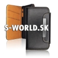 Kožený obal Samsung Galaxy S4 - Wallet FL čierna