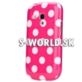 Silikónový obal Samsung Galaxy S3 Mini - Polka Dots ružová