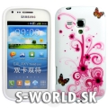 Silikónový obal Samsung Galaxy S Duos - Swirl ružová