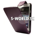 Kožený obal Samsung Galaxy S II - Flip fialová