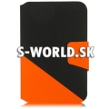 Kožený obal Samsung Galaxy Note 8.0 N5100 - BigMag čierno-oranžová