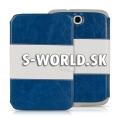 Kožený obal Samsung Galaxy Note 8.0 N5100 - Wallet modrá