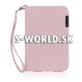 Kožený obal Samsung Galaxy Note 8.0 N5100 - Wallet Strap svetlo-ružová