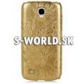 Zadný kryt Samsung Galaxy S4 Mini - Embossed Flower - zlatá
