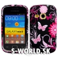 Silikónový obal Samsung Galaxy Mini 2 - Butterfly čierna