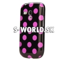 Silikónový obal Samsung Galaxy S3 Mini - Polka čierno-fialová