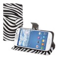 Kožený obal Samsung Galaxy S4 Mini - Zebra Wallet