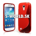 Silikónový obal Samsung Galaxy S4 Mini - TPU červená