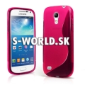 Silikónový obal Samsung Galaxy S4 Mini - TPU ružová