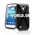 Silikónový obal Samsung Galaxy S4 Mini - X Line čierna