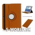 Kožený obal Samsung Galaxy Tab 3 10.1 - Rotate hnedá