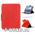 Kožený obal Samsung Galaxy Tab 3 10.1 - Stand červená