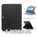 Kožený obal Samsung Galaxy Tab 3 10.1 - Stand čierna