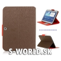 Kožený obal Samsung Galaxy Tab 3 10.1 - Stand hnedá