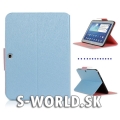 Kožený obal Samsung Galaxy Tab 3 10.1 - Stand svetlo-modrá