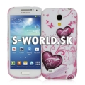 Silikónový obal Samsung Galaxy S4 Mini - Hearts ružová