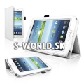Kožený obal Samsung Galaxy Tab 3 7.0 - Stand biela