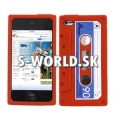 Silikónový obal iPod Touch 4G - Tape červená