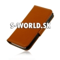 Kožený obal Samsung Galaxy S3 - Leather Wallet hnedá