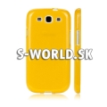 Silikónový obal Samsung Galaxy S3 - Glittery žltá
