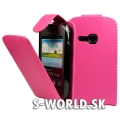Kožený obal Samsung Galaxy Young - Flip ružová