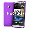Silikónový obal HTC One M7 - Gel fialová 