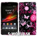 Silikónový obal Sony Xperia Z - Butterfly čierna