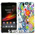 Silikónový obal Sony Xperia Z - Funky Flower