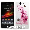 Silikónový obal Sony Xperia Z - Swirl ružová