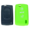 Silikónový obal pre kľúč Peugeot/Citroen zelený