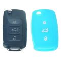 Silikónový obal pre kľúč Škoda/VW/Seat modrý
