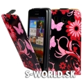Kožený obal Huawei Ascend G510 - Flip Butterfly